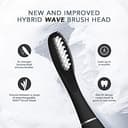 FOREO ISSA Hybrid Wave Bürstenkopf, med. Silikon & PBT Polymerborsten, 6 Mon. haltbar, austauschbar,Black - 3