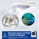 Samsung Lavatrice Front Slim WW80FG3M05AW/ET, 8 Kg, Display LED, Vapore Igienizzante, Carica Frontale, Corpo: Bianco, Oblò e Display: Nero, 59,5l x 85h x 48p cm - 3