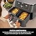 Ninja Dual Zone Digital Air Fryer, 2 Drawers, 6-in-1, Hot Air Fryer, 9.5L, Hot Air Fryer, Max Crisp, Roasting, Baking, Reheating, Dishwasher Safe Baskets, Metallic Grey DZ400EU - 4