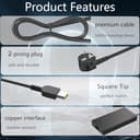 300W Laptop Netzteil Ladegerät Ladekabel für Lenovo Legion 9i 7 7i 5i 5 Pro 7 Pro 15 16 17 C7 S7 Y540 Y545 Y720 Y740 Laptop, Legion R9000P R9000K Y9000K Y9000X Thinkpad P73 P72 P71 P53 P52 P51 - 6