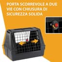 Ferplast ATLAS CAR 80 SCENIC SE Trasportino per Cani da Auto con Doppia Finestra, Portaoggetti, Maniglie, Doppia Apertura Scorrevole con Chiusura Sicura, Max 20 kg, 82 x 51 x h 61 cm - 5