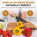 Couples Gift Personalised Olive Wood Cutting Board Chopping Board Wedding Gift New Home Gift Engagement Wedding Anniversary Valentines Initials Design in 25cm 30cm 40cm 50cm (Rustic 50cm) - 4