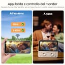 Boifun Baby Monitor con Telecamera 5.5” 4MP Visione Notturna HD, App 2.4G/5G & Monitor Senza WiFi, AI Sicurezza (Viso Coperto e Pancia in Giù), Rilevamento Pianto, Audio Bidirezionale,Batteria 4000mAh - 6