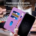 JayModCase Custodia per Oppo Realme GT Neo6 SE 5G con protezione per schermo, Custodia Pelle Sintetica Portafoglio con Magnetica a Scatto Slot per scheda Cavalletto per Realme GT Neo6 SE 5G - Viola - 4