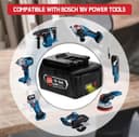 Batería de Repuesto para batería Bosch de 18 V, 6,0 Ah, 6000 mAh, 2 Unidades, Compatible con BAT618 BAT618G BAT609G BAT619 BAT619G BAT610G BAT610 con LED (baterías de Herramientas de 18 V) - 7