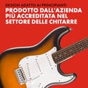 Squier by Fender Debut Collection Stratocaster Chitarra Elettrica, Tastiera in Laurel, Battipenna Bianco, Sunburst a 2 Colori - 4