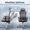 CLOUVOU BrightSeat Silla ergonómica de escitório [GANADORA DE PUREBAS] Silla de Oficina para Gamers Ajustable al 100%, giratoria, cómoda y Resistente hasta 150 kg | Ideal para Trabajo y Estudio - 2