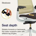 Steelcase Series 1 Ergonomic Office Chair With LiveBack Lumbar Support, 4D Armests, Adjustable Headrest Beige/Moleskin; Made in Europe - 7