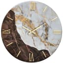 Generico Orologio da Parete, Soggiorno, Cucina, Moderno,Effetto marmo, Base legno, Lavorazione a resina, Numeri a rilievo, Diametro disponibile 40/60/80/100 cm, Made in Italy (taburno, 40) - 1
