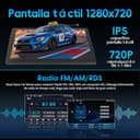 Haudio Autoradio 2 DIN con Apple CarPlay y Android Auto, Pantalla HD de 10.1 Pulgadas, Cámara de Marcha atrás HD, 2+64GB, GPS, Bluetooth, Control Voz, Mirror Link, FM/Am/AUX, para Todos los Vehículos - 5