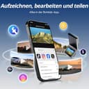 BOTSLAB 4K Dashcam Auto Vorne Hinten mit STARVIS 2 Sensor, WDR Dual-Kanal Dash Cam mit 64GB SD-Karte, Sprachsteurung & 5GHz Wi-Fi, WLAN Autokamera, GPS, Super Nachtsicht, bis zu 256GB - 8