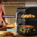 COSORI Turbo Tower Pro Airfryer, Keramikbeschichtung Heißluftfritteuse 2 Kammern, 10,8L Heissluftfritteuse mit DualBlaze, Ohne Teflon Beschichtung, Automatische Luftstrom-Regulierung - 3