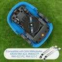 iKALULA 2 Stück Mähroboter Messer Kompatibel mit Stihl Mähroboter iMOW RMI 422, RMI422 P, RMI 422 PC, RMI 522 C, Edelstahl Messerklingen für Rasenpflege Im Garten - 200mm, Silber - 3