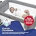 Chicco Next2Me Magic Evo Baby Cot Bed Compatible with Various Beds, Swing Mode, Adjustable Height, Sliding Barrier, 4 Wheels, Good Air Circulation, Mattress and Bag, 0-6 m - 6