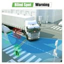 Telecamera di retromarcia wireless IP68 impermeabile con visione notturna, monitor HD da 7", telecamera di retromarcia ad alto rendimento con chip a prestazioni elevate, linea invertita, BSD - 4