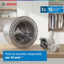 Bosch WGB24402IT Serie 8 Lavatrice smart a carica frontale, 9 kg, 1400 giri, Efficienza energetica A -50%, motore inverter con 10 anni di garanzia, riduce le pieghe, Bianco, 60 Cm - 16
