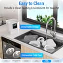 5G WiFi Automatic Cat Feeder for 2 Cats: Dual Cat Food Dispenser with Slow Feed, Smart Pet Feeder with Alexa for Multiple Pets, Auto cat Feeder, Detachable for Easy Clean-7L Large Storage - 6