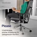 Steelcase Please Ergonomischer Bürodrehstuhl mit höhenverstellbarer Lumbalstütze für Unterstützung den ganzen Tag über, anpassbare Kopfstütze Onyx Schwarz, 66 x 64 x 118 - 4