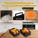 Inja Accesorio para freidora de aire caliente, accesorios para Ninja Foodi Max Dual Zone AF400EU AF300EU 7,6L-9,5L (AF400EU 7,6L-9,5L) - 6