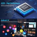 MUISOO Tablet 10 Inch Android 15, Tablets 16GB RAM 1TB Expandable, Android Tablet 1332 * 800 HD, 5G WiFi, BT5.4, 5MP Dual Camera, Tab PC 5000mAh Battery, GMS Widevine L1 (Black) - 9