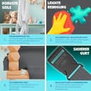 KIDIZ® Babyschaukel Kinderschaukel für Babys ab 6 Monaten und Kleinkinder bis 3+ Jahre | Holzschaukel Schaukelsitz höhenverstellbar & mit Polsterung | Schaukel für drinnen und draußen, Anthrazit - 6