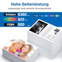 Starink CLI 581 PGI 580 XXL für Canon Druckerpatronen 580 581 Multipack, PGI-580 CLI-581 für Canon Pixma TR8550 TS705 TS6350 TS6250 TS6150 TS8250 TS8150 TS9550 TS6351 TS6151 TS6251 TR8500 TR7550,10 P - 4