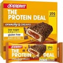 Enervit The Protein Deal Caramel Fun, Barritas Proteicas, Sabor Chocolate con Leche, Relleno Suave de Caramelo, Snack Delicioso, 20g de Proteínas, 2,4g de Azúcares, Sin Gluten, 12 Barritas de 55g - 1