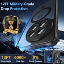 BESINPO Magnetisch Für Oneplus 13 Hülle,Militärschutz Handyhülle für Oneplus 13 mit MagSafe Matt Transluzente Robust Schutzhülle Case Cover 2025(Schwarz) - 6