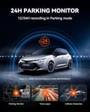 WOLFBOX G930 10" Espejo Retrovisor con Camara y 5.8GHz WiFi, 4K Ultra HD Doble Dashcam y 1080P WDR Camara Trasera Espejo Dash CAM Coche para Navegador GPS 24H Cámara Vigilancia Aparcado Tarjeta 64GB - 5