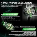 Soffiatore a Batteria Con Motore Brushless: 200km/h Soffiatore per Foglie Con Batteria 4000mAh,spinta fino a 1300G,45000rmp Motore brushless ad alta velocità,Adatto per la Manutenzione - 3