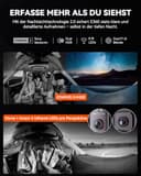VANTRUE E360 ACE 5.2K Panorama+1440P Dashcam mit Dual STARVIS 2 HDR Nachtsicht, 3 Kanal 360° Dash Cam inkl. Tragehalterung zum Handheld, Sprachgesteuerte Auto Kamera, App, 1.54″ Touchscreen, Parkmodus - 4