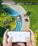 YARDCARE N1600PRO – Robot cortacésped sin Cable perimetral con navegación RTK & Visión IA, para Jardines hasta 1600 m² Corte sistemático en U, gestión multizona, Ajuste de Altura por App - 3