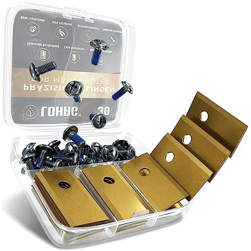 lohag® 30 Mähroboter Klingen für Worx Landroid - mit Titancarbid Legierung inkl. Schrauben Set - Ideales Mähroboter Zubehör - Rasenmäher Ersatzklingen