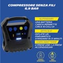 MICHELIN Compressore gonfiatore senza filo ricaricabile digitale portatile 6,9bar 100psi - 4