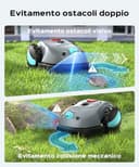(2026 Upgrade) YARDCARE V100 Robot Tagliaerba a Batteria con Navigazione Visiva, Rilevamento di 150 Ostacoli, Robot Tosaerba Fino a 150 m², Robot Tosaerba con Strisciamagnetica, Lame di Ricambio - 2
