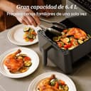 Cosori Dual Blaze Air Fryer WiFi 6,4L, Freidora de Aire sin Aceite 11 en 1, Temperatura y Tiempo Ajustables, 90+ Recetas en la App Creadas por Chef en Español, Apto para Lavavajillas, Gris - 6