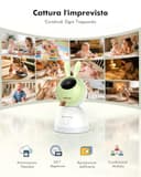 YESIMOM Baby Monitor WiFi 4,3", 360°PTZ Telecamera Bambini con Monitor Videocamera Neonato con IPS Schermo 2500mAh e Luce Notturna, Controllo da APP Mobile e Monitor, Visione Notturna, Ninne Nanne - 8