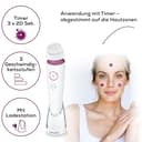 Beurer FC 95 Gesichtsbürste, porentiefe Reinigung der Gesichtshaut, elektrische Reinigungsbürste mit 4 Aufsätzen, für jeden Hauttyp geeignet, wasserfest, mit Akku - 4