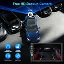 Radio Coche 1 DIN con Carplay Android Auto Inalámbrico - Pantalla Táctil de 7 Pulgadas, Radio CarPlay 1 DIN Soporte Mirror Link para con Cámara de Respaldo, FM Radio/Type-C de Recharge/Mic/Bluetooth - 4