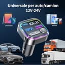 GizmoVine Trasmettitore FM Bluetooth Auto, Kit Vivavoce Telefono, USB C QC PD 36W Adattatore Accendisigari, Cassa Ricevitore Parrot connettore, Car Radio MP3 Transmitter, Musica Macchina Accessori - 7