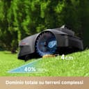 MOVA ViAX 250 Robot Tagliaerba Senza Filo Perimetrale, Consigliato 250m², Mappatura con Assistenza IA, Percorso a U, Rilev Ostacoli Dual Vision, Taglio Bordi Ottimizzato, Terreni Complessi,Ctrl da App - 4