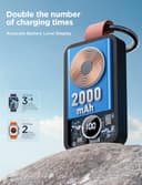 JOYROOM Kabelloses Ladegerät für Apple Watch Serie 11/10/9/8/7/6/5/4/3/2/1/SE/SE2/SE3, Ultra 3/Ultra 2/Ultra, 2000 mAh Magnetisches Powerbank für Apple Watch - 2