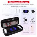 iVoler Portatile Custodia per Playstation Portal Remote Player, Harte Eva Protettiva Custodia per Playstation Portal, Borsa da Viaggio Portatile a Prova di Gocce, Nera - 3