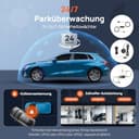 70mai Dash Cam 4K Omni, 4K+1080P Dashcam Auto 360 Grad Vorne und Hinten mit Dual STARVIS 2 HDR, 4G LTE, AI-Bewegungserkennung, Nachtsicht, GPS 5GHz WiFi 6, 24H Parkmodus, App-Steuerung, 128GB SD-Karte - 4