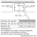 Bosch - Frigorífico combinado de libre instalación, Serie 4, VitaFresh, Total NoFrost, Acero antihuellas, KGN36VIDB - 2