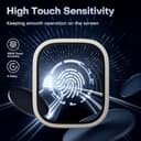 LϟK 2 Stück für Apple Watch Ultra 3/2/1 Displayschutzfolie 49mm - 9H gehärtetes Glas + Titanlegierung Rahmen [Bleiben Sie Original+Blasenfrei] Wasserdichte HD Glasfolie für iWatch Ultra 49mm - 4