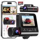 3 Canales Dashcam Cámara Coche 4K STARVIS 2 y HDR - Camara vigilancia Coche 4K Frontal,1080P Interior y Trasero,WiFi 6,GPS,G-Sensor,vigilancia del estacionamiento Las 24 Horas, Tarjeta de 64GB - 1