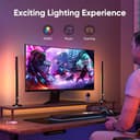 sailsco Smart LED Lightbar,Retroilluminazione TV,Lampada da gioco Funziona RGBIC Ambient Smart Sync con musica e controllo APP per giochi,deco,PC,TV,decorazione d'interni,interfaccia USB - 2