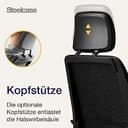 Steelcase Series 2 Ergonomischer Bürostuhl mit LiveBack Lumbalstütze, 4D-Armlehnen, anpassbarer Kopfstütze Onyx Schwarz, 72 x 64 x 127 - 8