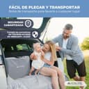 Mobiclinic® Kids, Cuna colecho, 2 en 1, Moon, Correas de fijación a la Cama, Regulable 5 Alturas, Bolsa Transporte, Incluye Ruedas, Malla Transpirable, Ángulo, Base Acolchada - 6